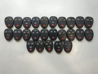 compare product Lot of 25 Chevrolet Keyless Entry Remote Fob OUC60270 | OUC60221