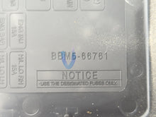 2011 Mazda 3 Fusebox Fuse Box Panel Relay Module P/N:BBM6-66761 Fits OEM Used Auto Parts