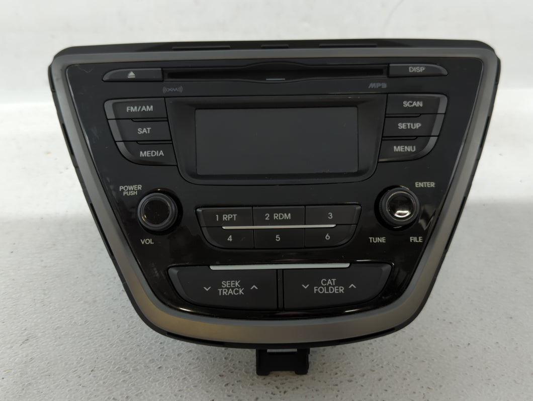 2014-2016 Hyundai Elantra Radio AM FM Cd Player Receiver Replacement P/N:96170-3X156GU Fits 2014 2015 2016 OEM Used Auto Parts