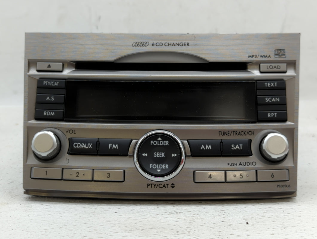 2010-2012 Subaru Legacy Radio AM FM Cd Player Receiver Replacement P/N:86201AJ62A 86201AJ61A Fits 2010 2011 2012 OEM Used Auto Parts