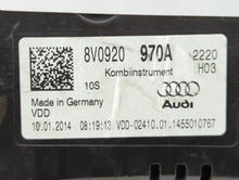 2015-2018 Audi A3 Instrument Cluster Speedometer Gauges P/N:8V0920960M 8V0920960H Fits 2015 2016 2017 2018 OEM Used Auto Parts