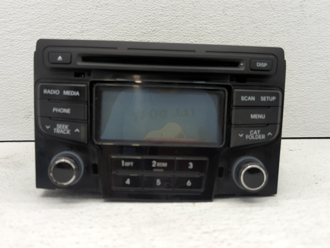 2012-2015 Hyundai Sonata Radio AM FM Cd Player Receiver Replacement P/N:96180-3Q700 96180-3Q600 Fits 2012 2013 2014 2015 OEM Used Auto Parts