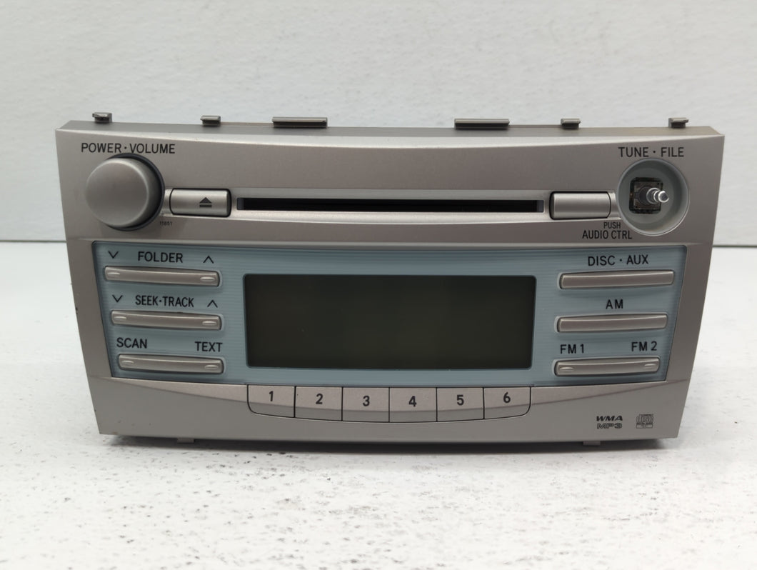 2007-2009 Toyota Camry Radio AM FM Cd Player Receiver Replacement P/N:86120-06182 86120-06180 Fits 2007 2008 2009 OEM Used Auto Parts