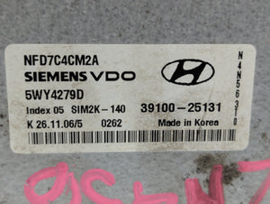 2006-2008 Hyundai Sonata PCM Engine Computer ECU ECM PCU OEM P/N:39100-25135 39100-25131 Fits 2006 2007 2008 OEM Used Auto Parts