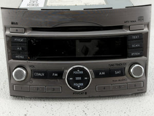 2010-2012 Subaru Legacy Radio AM FM Cd Player Receiver Replacement P/N:86201AJ62A 86201AJ61A Fits 2010 2011 2012 OEM Used Auto Parts