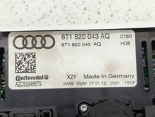 2009-2012 Audi A4 Climate Control Module Temperature AC/Heater Replacement P/N:8T1 820 043 AA 8T1 820 043 AK Fits OEM Used Auto Parts