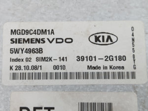 2009-2010 Kia Optima PCM Engine Computer ECU ECM PCU OEM P/N:39101-2G182 39101-2G180 Fits 2009 2010 OEM Used Auto Parts