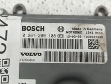 2012 Volvo V60 PCM Engine Computer ECU ECM PCU OEM P/N:1343 0413 1344 0576 Fits OEM Used Auto Parts