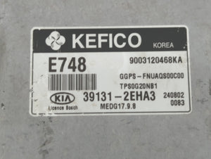2015 Kia Soul PCM Engine Computer ECU ECM PCU OEM P/N:39131-2EHA3 39133-2EHA5 Fits OEM Used Auto Parts
