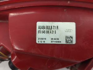 2008-2012 Audi S5 Tail Light Assembly Passenger Right OEM P/N:8T0 945 096A Fits 2008 2009 2010 2011 2012 OEM Used Auto Parts