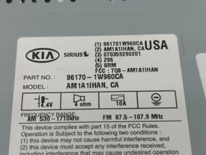 2016-2017 Kia Rio Radio AM FM Cd Player Receiver Replacement P/N:96170-1W960CA Fits 2016 2017 OEM Used Auto Parts