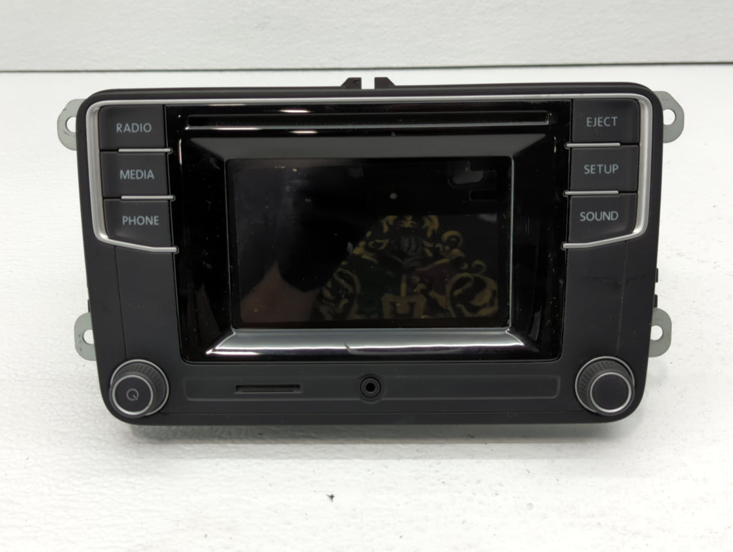 2016-2017 Volkswagen Jetta Radio AM FM Cd Player Receiver Replacement P/N:561 035 150 561 035 150 A Fits 2013 2014 2015 2016 2017 OEM Used Auto Parts