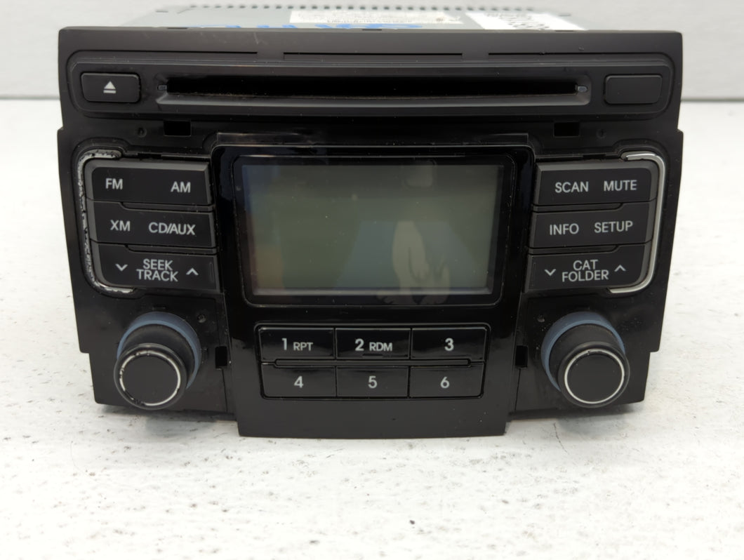 2011 Hyundai Sonata Radio AM FM Cd Player Receiver Replacement P/N:96180-3Q000 96560-3Q000 Fits OEM Used Auto Parts