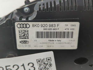 2013-2016 Audi A4 Instrument Cluster Speedometer Gauges P/N:8K0920983F Fits 2013 2014 2015 2016 OEM Used Auto Parts