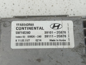 2011-2014 Hyundai Sonata PCM Engine Computer ECU ECM PCU OEM P/N:39111-2G676 39101-2G676 Fits 2011 2012 2013 2014 OEM Used Auto Parts