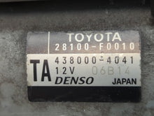 2018-2022 Toyota Camry Car Starter Motor Solenoid OEM P/N:28100-F0010 Fits 2018 2019 2020 2021 2022 OEM Used Auto Parts