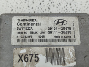 2011 Hyundai Sonata PCM Engine Computer ECU ECM PCU OEM P/N:39111-2G675 39101-2G675 Fits OEM Used Auto Parts