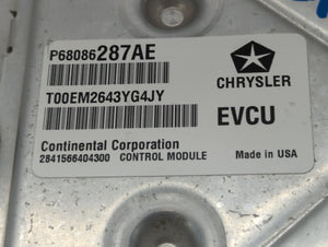 2014 Fiat 500 PCM Engine Computer ECU ECM PCU OEM P/N:P05192356AH Fits OEM Used Auto Parts