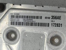 2014 Fiat 500 PCM Engine Computer ECU ECM PCU OEM P/N:P05192356AH Fits OEM Used Auto Parts