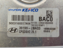 2018 Kia Rio PCM Engine Computer ECU ECM PCU OEM P/N:39199-2BAC0 Fits OEM Used Auto Parts