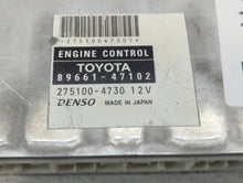 2005-2007 Toyota Prius PCM Engine Computer ECU ECM PCU OEM P/N:89661-47102 Fits 2005 2006 2007 OEM Used Auto Parts