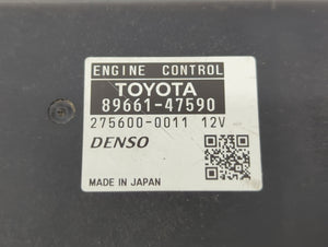 2014 Toyota Prius PCM Engine Computer ECU ECM PCU OEM P/N:89661-47590 Fits OEM Used Auto Parts