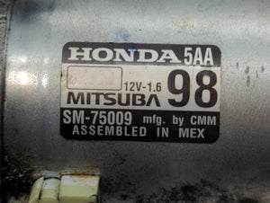 2016-2017 Honda Civic Car Starter Motor Solenoid OEM P/N:SM-75009 Fits 2016 2017 2020 OEM Used Auto Parts