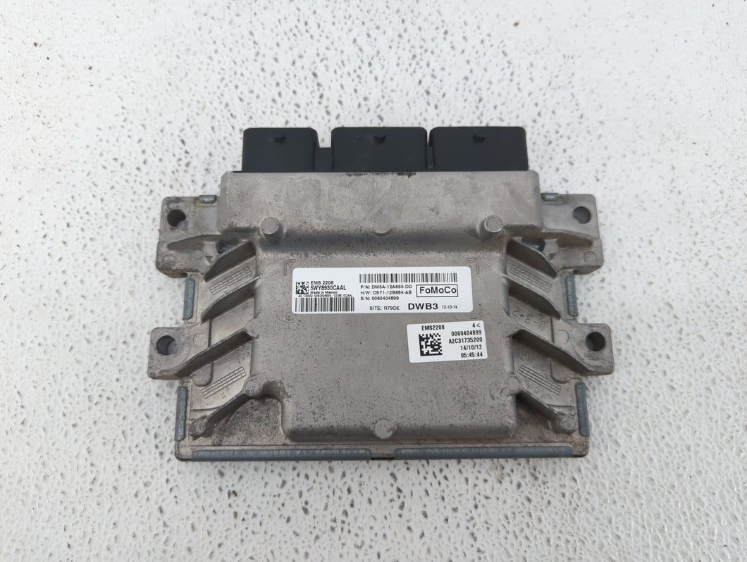 2013 Ford C-Max PCM Engine Computer ECU ECM PCU OEM P/N:DM5A-12A650-AK Fits OEM Used Auto Parts