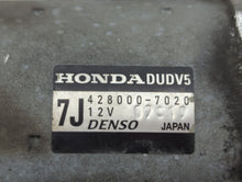 2016-2020 Honda Pilot Car Starter Motor Solenoid OEM P/N:428000-7020 Fits 2012 2013 2014 2015 2016 2017 2018 2019 2020 OEM Used Auto Parts