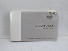 2010 Nissan Maxima Owners Manual Book Guide OEM Used Auto Parts