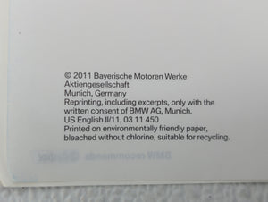 2012 Bmw 323i Owners Manual Book Guide OEM Used Auto Parts