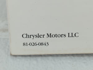 2008 Chrysler 300 Owners Manual Book Guide OEM Used Auto Parts