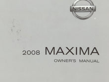 2008 Nissan Maxima Owners Manual Book Guide OEM Used Auto Parts