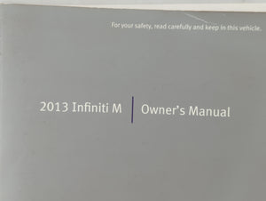 2013 Infiniti M37 Owners Manual Book Guide OEM Used Auto Parts