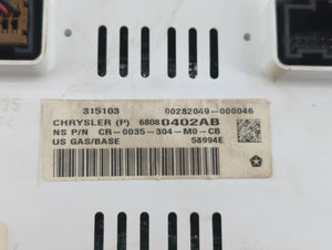 2011-2012 Jeep Patriot Instrument Cluster Speedometer Gauges P/N:68080402AB Fits 2011 2012 OEM Used Auto Parts