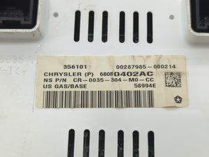 2011-2012 Jeep Patriot Instrument Cluster Speedometer Gauges P/N:68080402AC Fits 2011 2012 OEM Used Auto Parts
