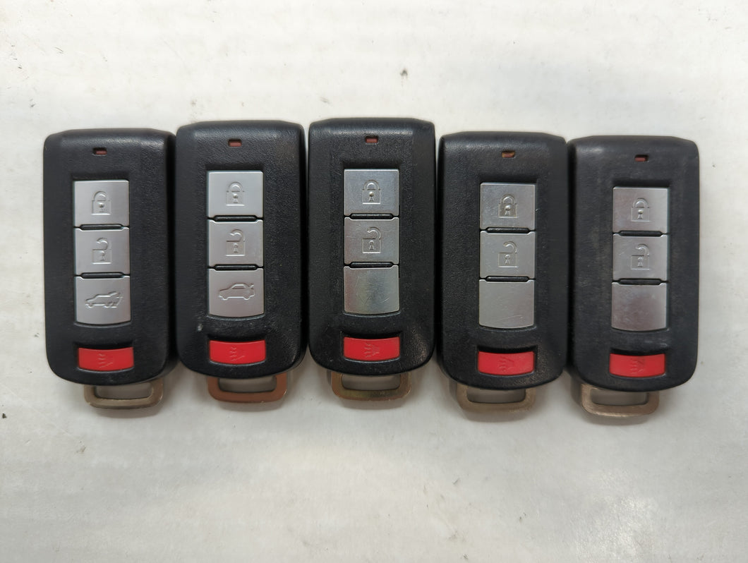 Lot of 5 Mitsubishi Keyless Entry Remote Fob MIXED FCC IDS MIXED PART