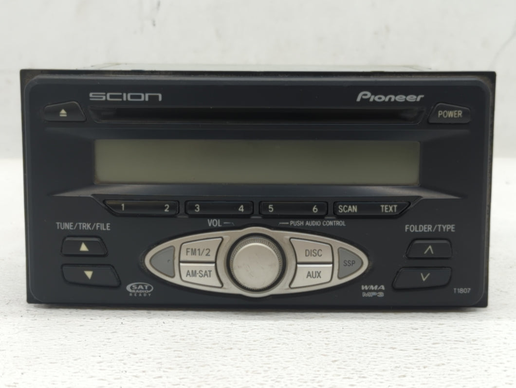 2006-2007 Scion Tc Radio AM FM Cd Player Receiver Replacement P/N:08600-21800 Fits 2006 2007 OEM Used Auto Parts