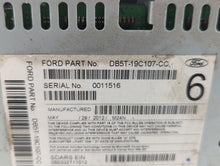 2013 Ford Explorer Radio AM FM Cd Player Receiver Replacement P/N:DB5T-19C107-CC Fits OEM Used Auto Parts