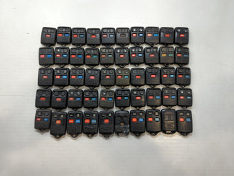 compare product Lot of 50 Ford Keyless Entry Remote Fob MIXED FCC IDS MIXED PART NUMBERS