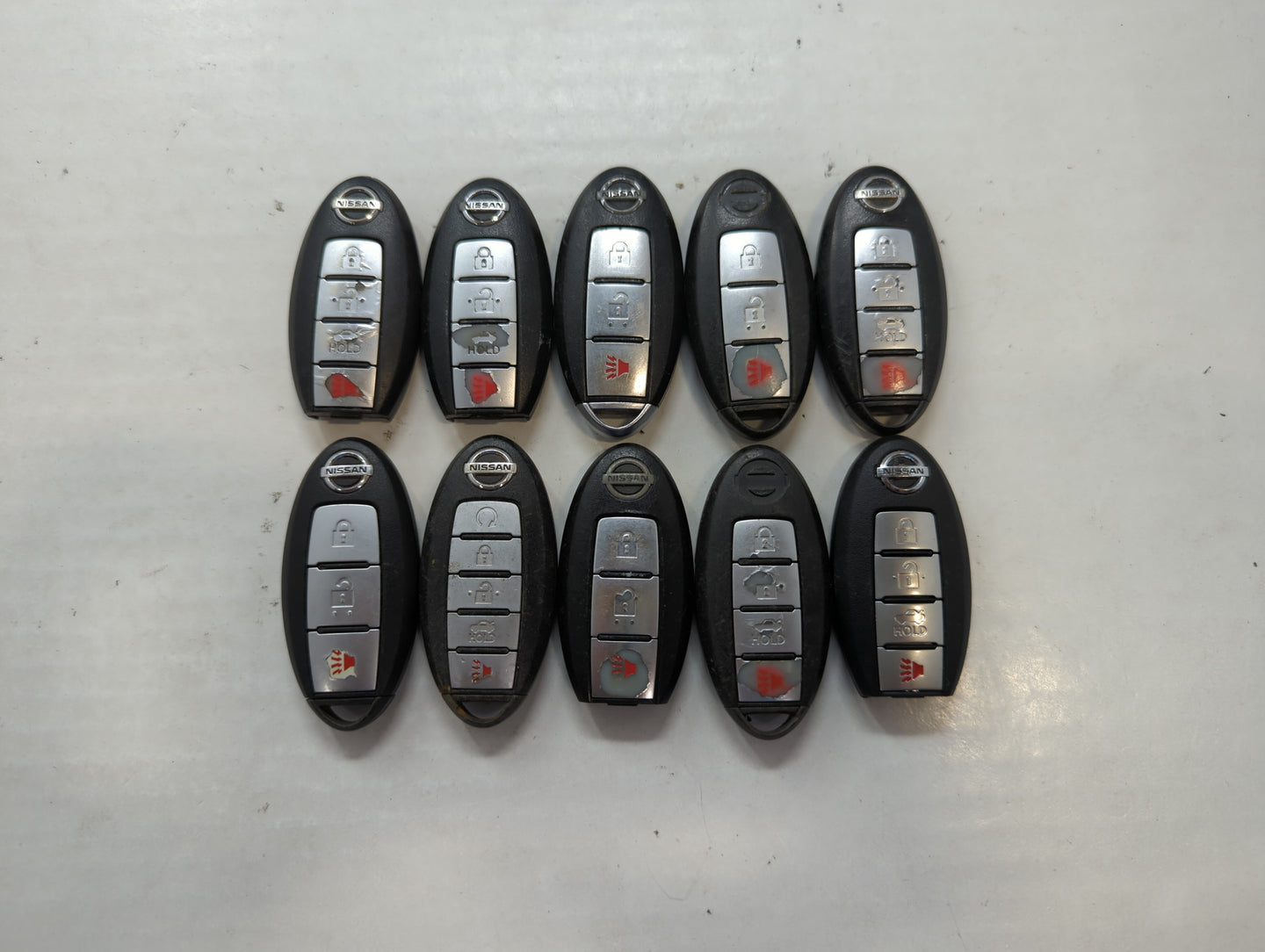 Lot of 10 Nissan Keyless Entry Remote Fob MIXED FCC IDS MIXED PART - Oemusedautoparts1.com