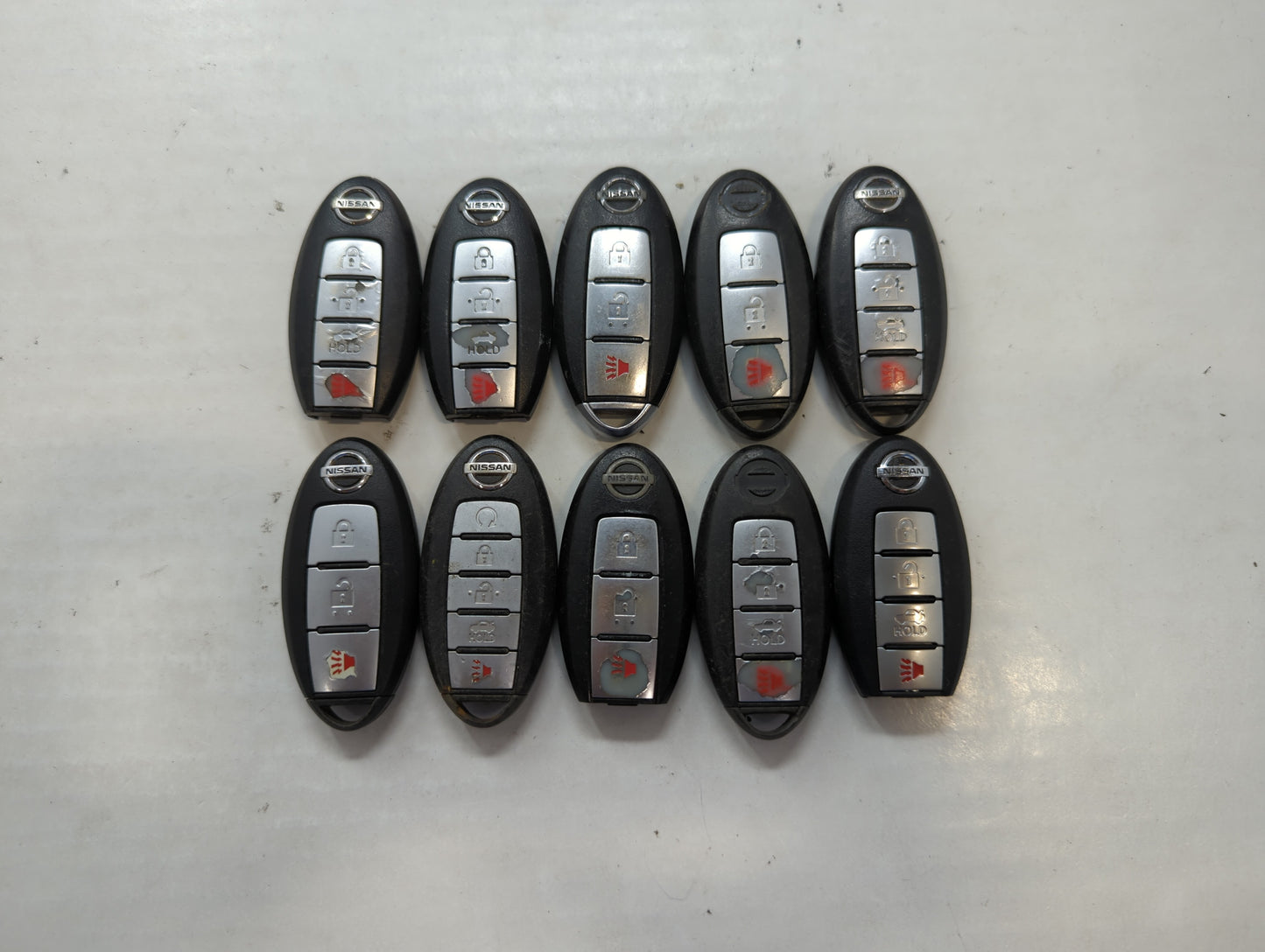 Lot of 10 Nissan Keyless Entry Remote Fob MIXED FCC IDS MIXED PART - Oemusedautoparts1.com