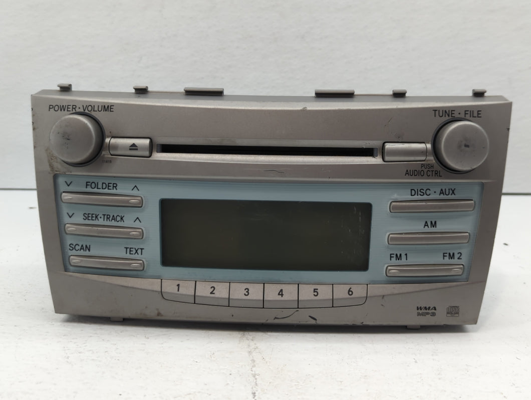 2007-2009 Toyota Camry Radio AM FM Cd Player Receiver Replacement P/N:86120-06180 Fits 2007 2008 2009 OEM Used Auto Parts