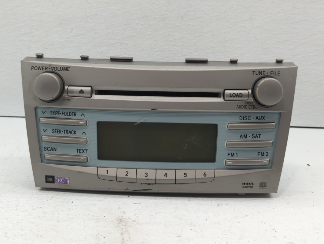 2007-2009 Toyota Camry Radio AM FM Cd Player Receiver Replacement P/N:86120-06191 Fits 2007 2008 2009 OEM Used Auto Parts