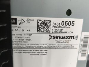 2018-2019 Chevrolet Sonic Radio AM FM Cd Player Receiver Replacement P/N:84610605 84388576 Fits 2018 2019 OEM Used Auto Parts