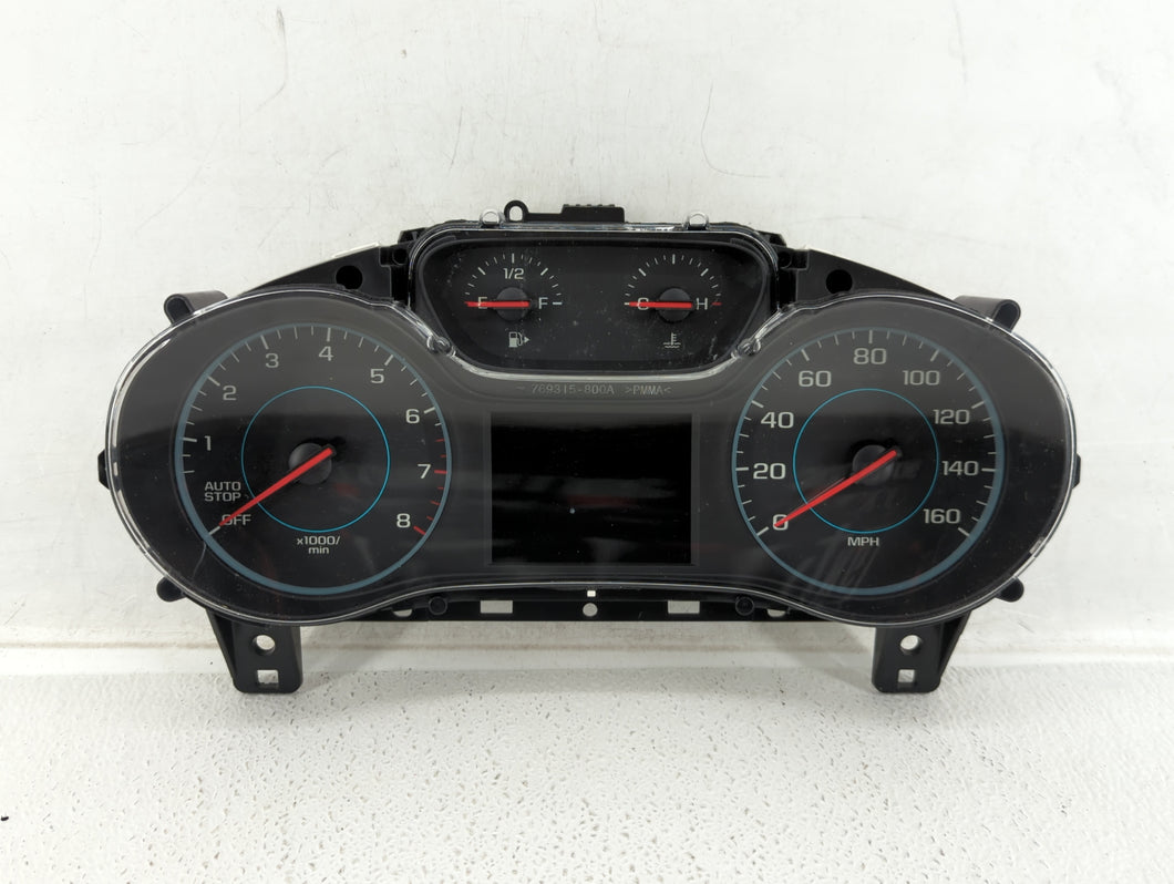 2018 Chevrolet Cruze Instrument Cluster Speedometer Gauges P/N:39084636 42668707 Fits OEM Used Auto Parts