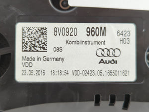 2015-2016 Audi A3 Instrument Cluster Speedometer Gauges P/N:8V0920 960M Fits 2015 2016 OEM Used Auto Parts