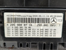 2015 Mercedes-Benz C300 Instrument Cluster Speedometer Gauges P/N:205 900 07 16 2059000716 Fits OEM Used Auto Parts