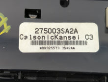 2013-2014 Nissan Sentra Climate Control Module Temperature AC/Heater Replacement P/N:275003SA2A 275004AF2B Fits 2013 2014 OEM Used Auto Parts