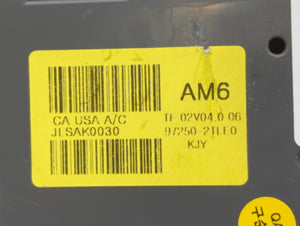 2014-2015 Kia Optima Climate Control Module Temperature AC/Heater Replacement P/N:97250-2TLE0 Fits 2014 2015 OEM Used Auto Parts